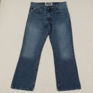 Ariat M4 Low Rise Bootcut Jeans Mens 30x32 Blue Western Denim Pants Cowboy